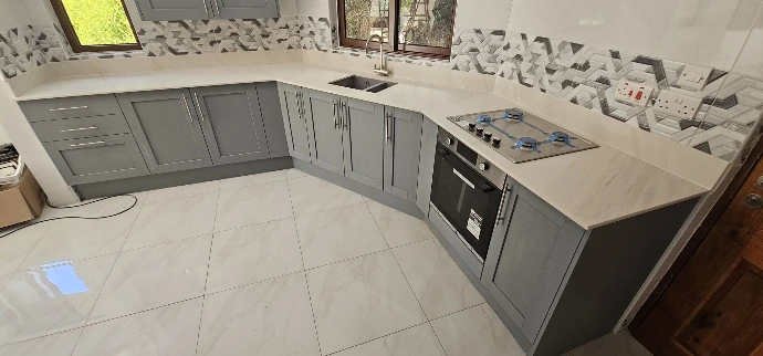 an assembled kitchen